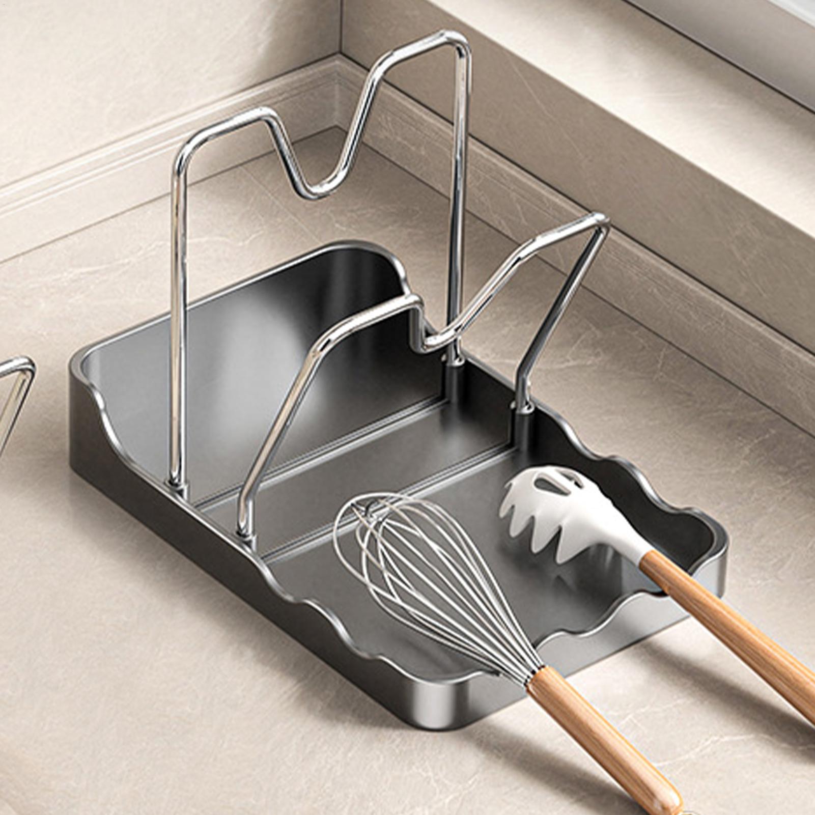 Pot Lid Organizer Vertical Spo - đánh giá và giá Kitchen Baking Tray Rack