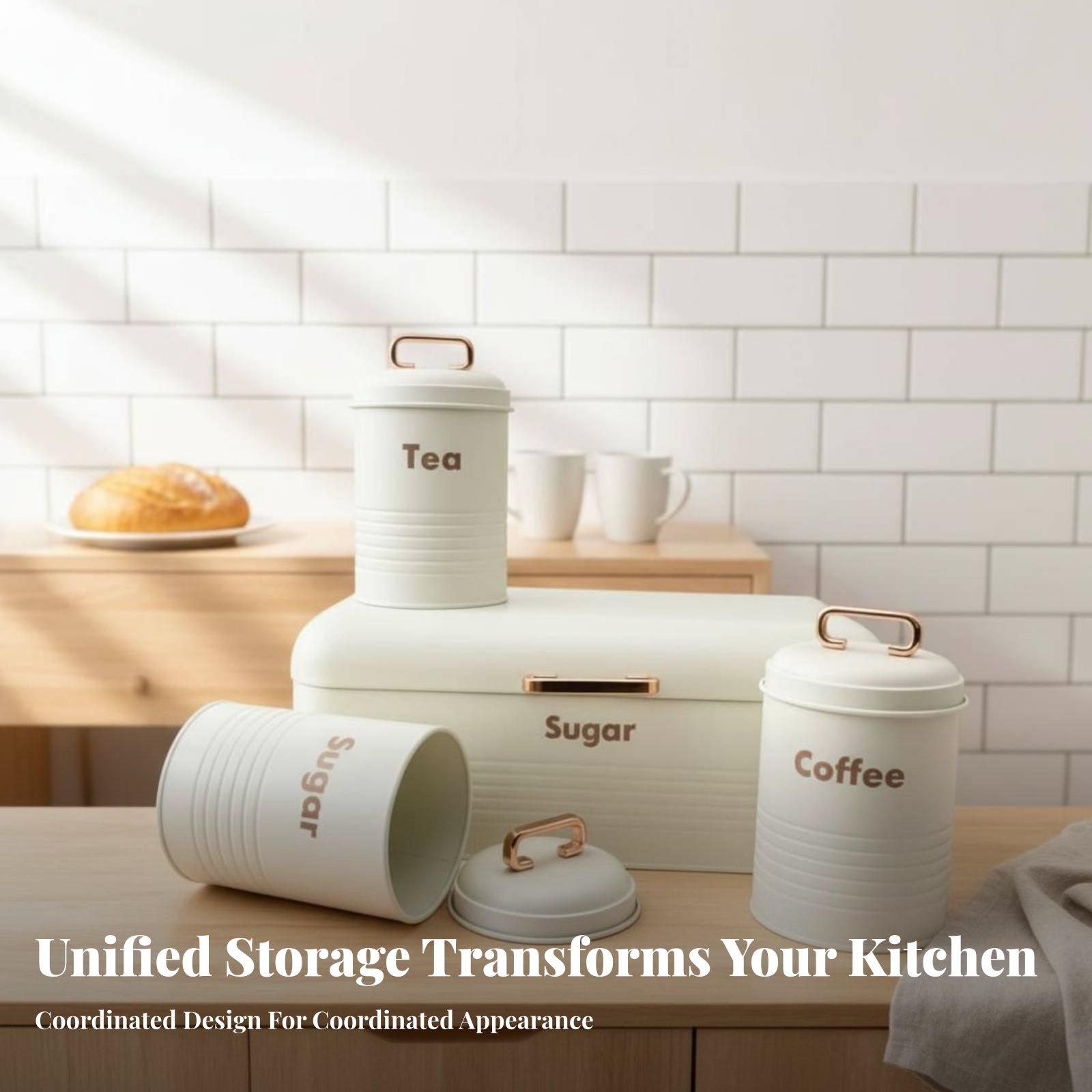 Metal Bread Box for Kitchen wi - đánh giá và giá Kitchen Baking Canisters