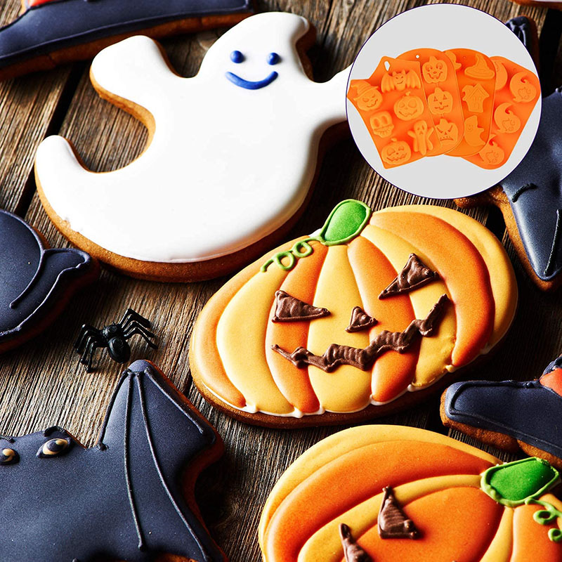 Halloween Moulds Nonstick Sili - đánh giá và giá Kitchen Baking Utensils
