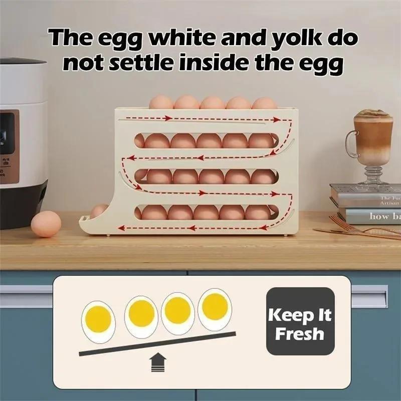 Refrigerator Eggs Storage Box  - đánh giá và giá Kitchen Baking Tray Storage