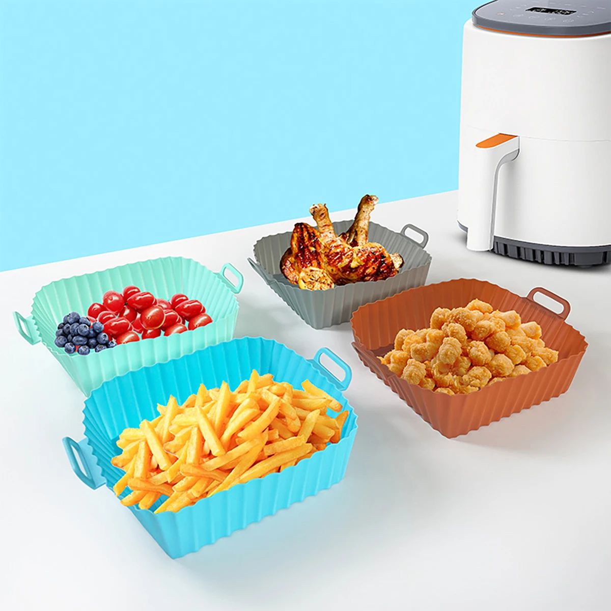 Silicone Fryer Mold Air Fryer  - đánh giá và giá Kitchen Baking Pans
