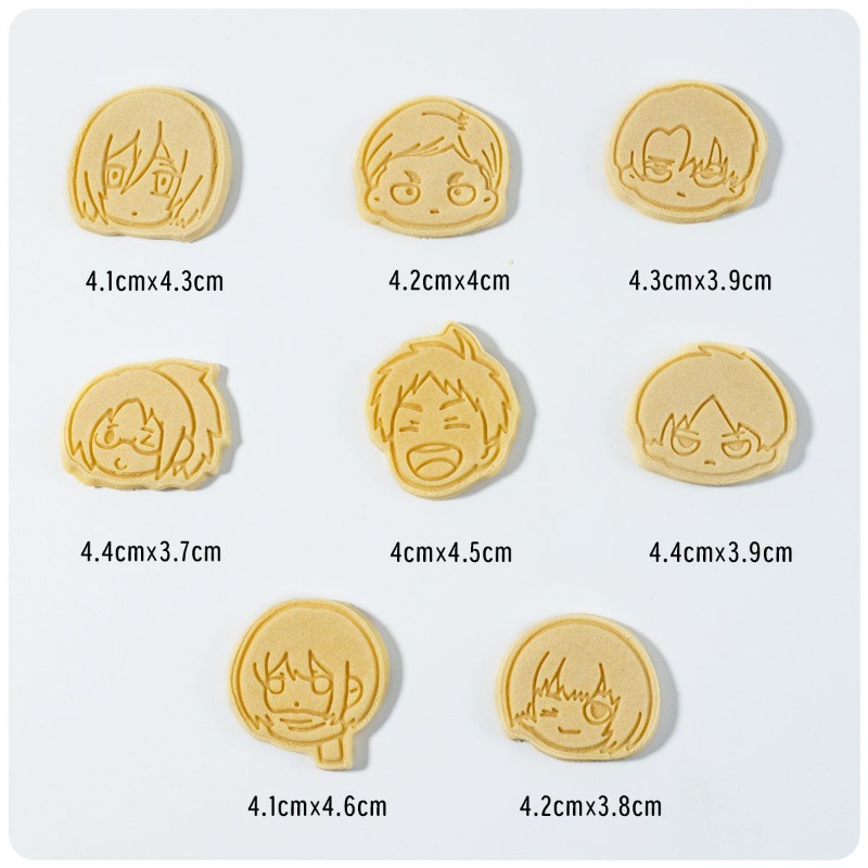 8Pcs Cute Attack on Titan Eren - đánh giá và giá Kitchen Baking Items