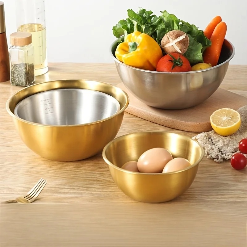3PCS Stainless Steel Mixing Bo - đánh giá và giá Kitchen Baking Kit